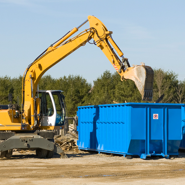 can i choose the location where the residential dumpster will be placed in Goochland VA